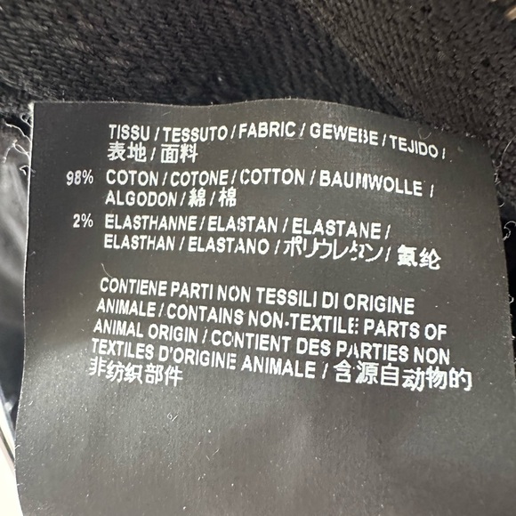 Saint Laurent DO5 women skinny mid rise jeans black sz:32 made in Italy - Picture 10 of 10